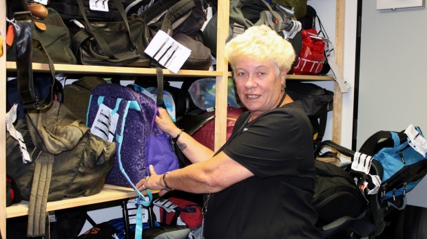 Karen O'Meara is Auckland Airports access systems administrator, who helps process lost property.